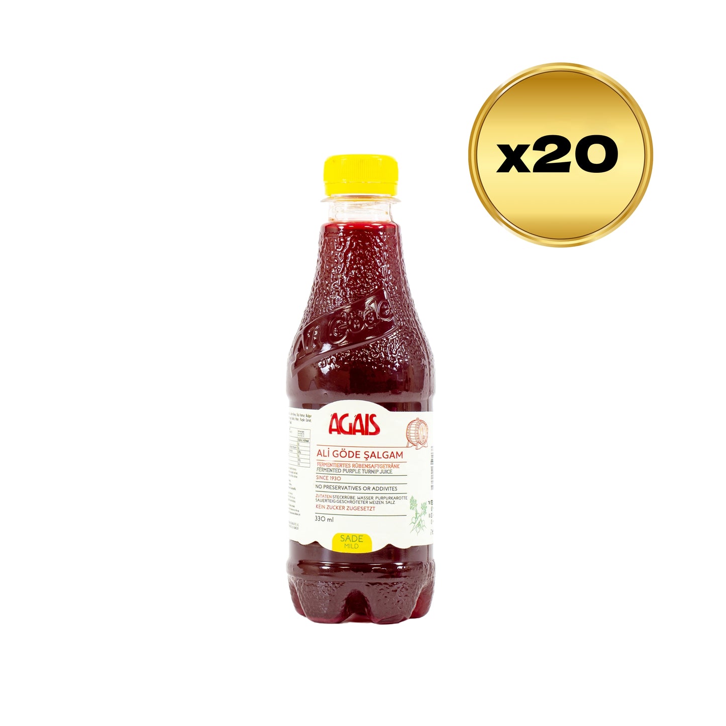 Fermentiertes Rübensaft Getränk (Şalgam) 330ml (20×330ml Flasche)